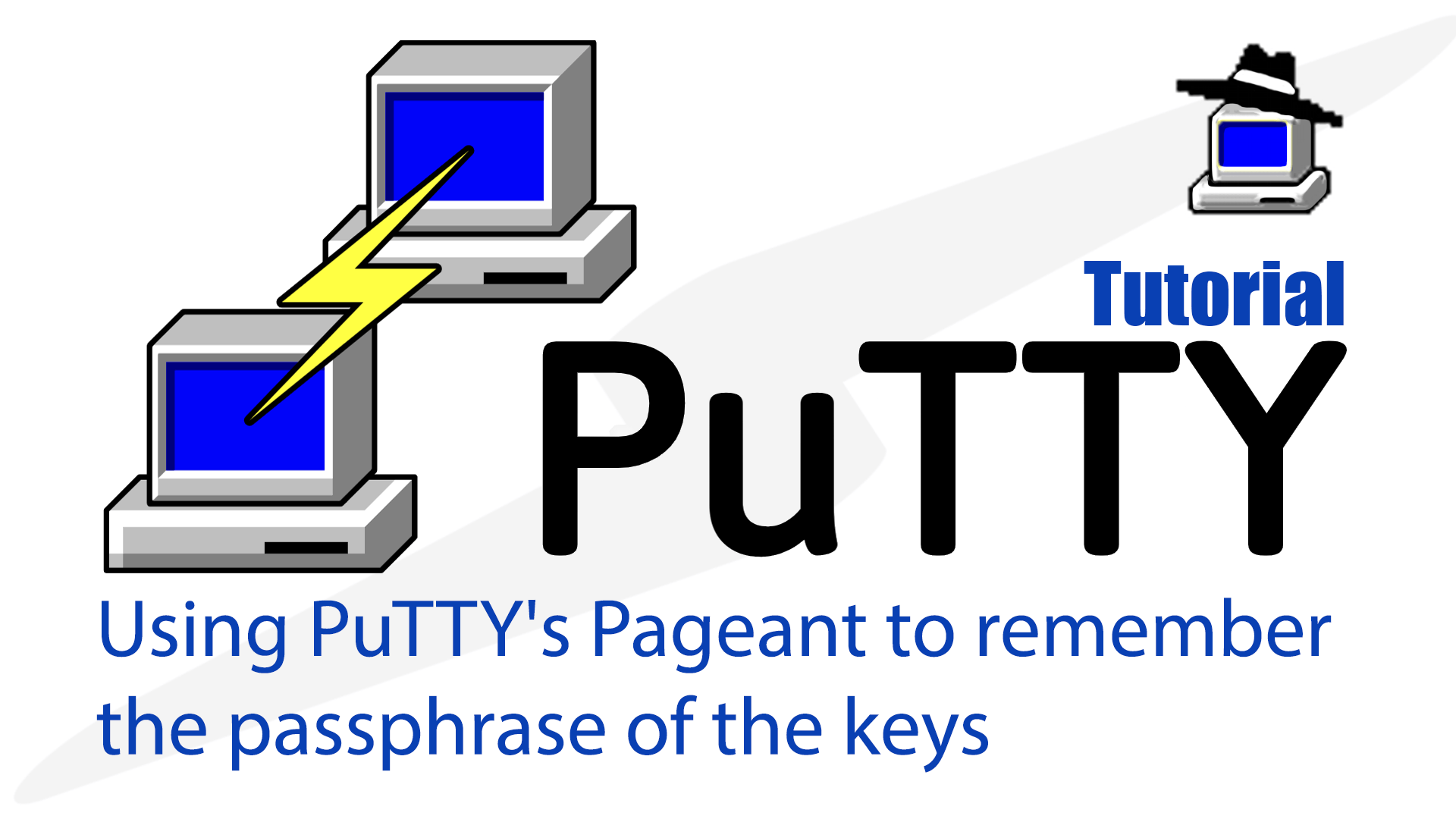 Χρησιμοποιούμε το Pageant του PuTTY για να θυμάται τα συνθηματικά των κλειδιών SSH