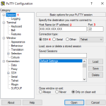 PuTTy create profile folder Εικόνα 1