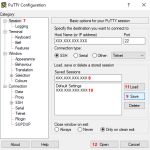 PuTTy create profile folder Εικόνα 3